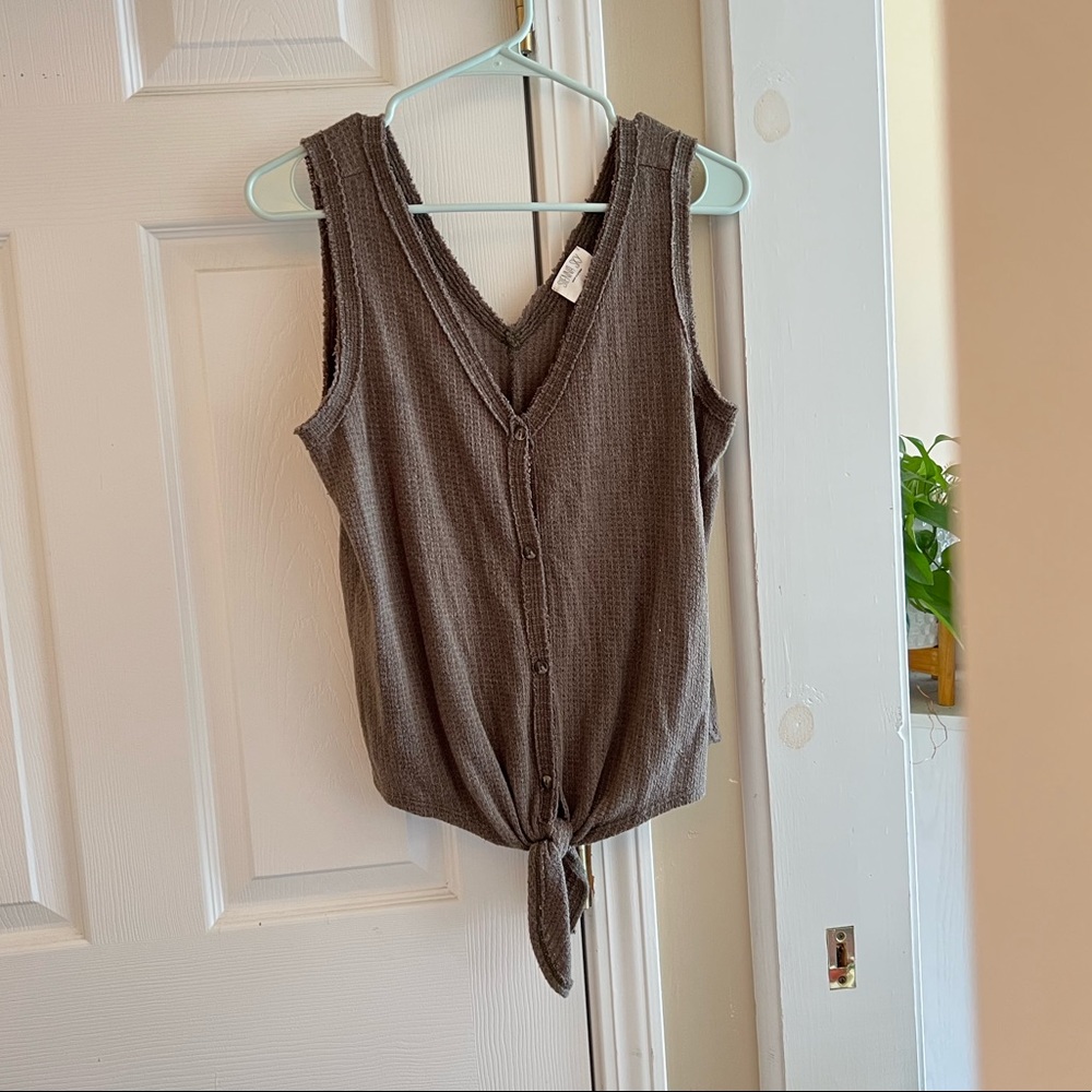 Olive Knit Tank Size L